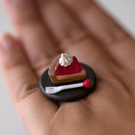 Kawaii Cute Japanese Ring Strawberry Pie by fingerfooddelight, $10.00