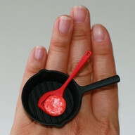 Kawaii Japanese Miniature Food Ring Cooking by fingerfooddelight, $10.00