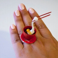 Kawaii Miniature Food Floating Ring Mochi by fingerfooddelight, $12.00