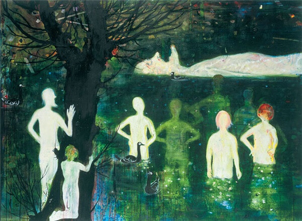 Daniel Richter, Still, 2002, Oil and Ink on Canvas, 280 x 380cm