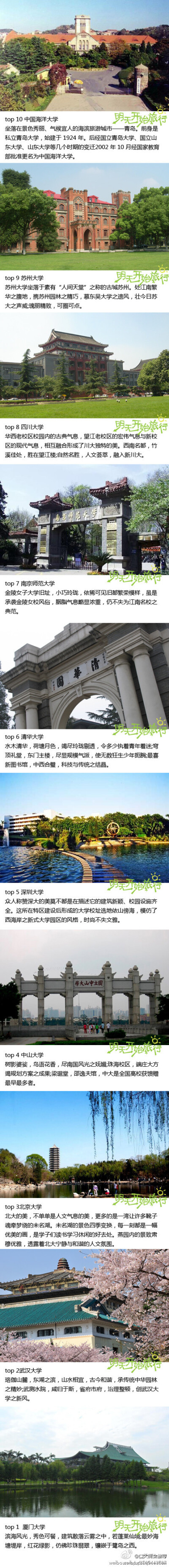 中国最美的十所大学