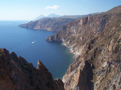 意大利 西西里岛 利帕里岛 - Lipari - Veduta dall'Osservatorio