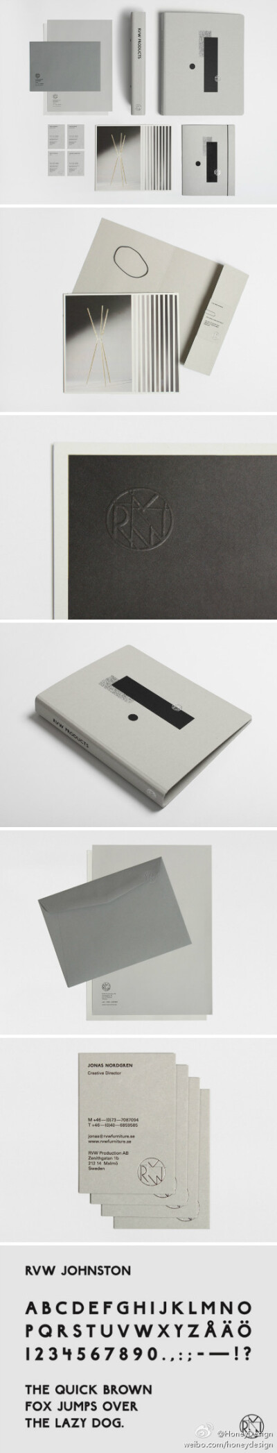 RVW Furniture – Identity. Identity for Malmö based furniture company RVW. Designed by Museum Studio