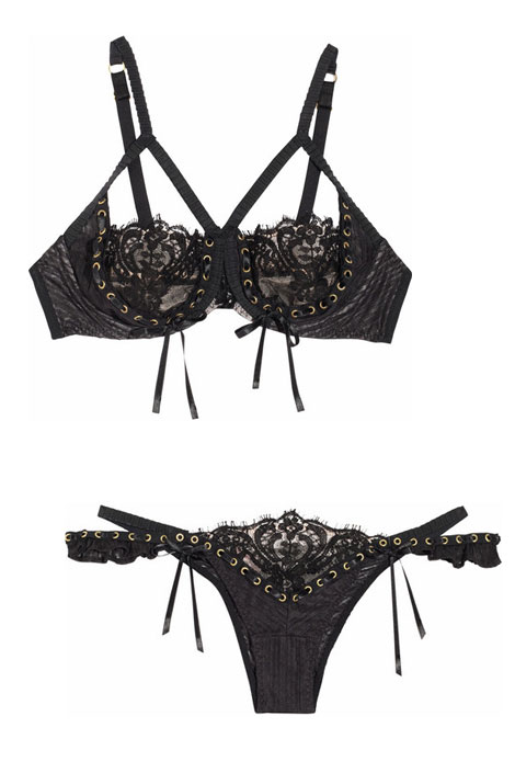 Agent Provocateur ‘Raphaella’ lace and tulle underwired bra