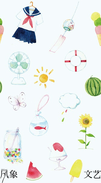 《文艺风象》消夏专辑 平铺壁纸