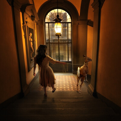  Tom Chambers，美国摄影师，出生于宾夕法尼亚州东南部的一个农场，官方网站：http://www.tomchambersphoto.com 这系列作品名为《Illumination Series》（光系列），作品介绍中作者写道，文艺复兴时期的艺术家Taddeo…