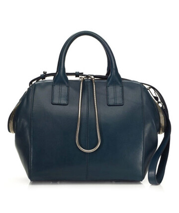 深蓝色2WAY手袋低调简约