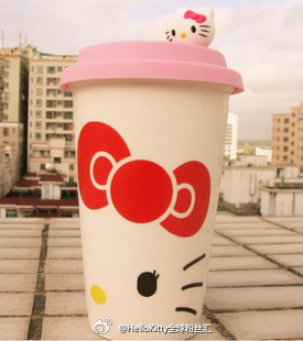  Hello kitty#情侣款#星巴克随行杯，喝白水也甜蜜蜜