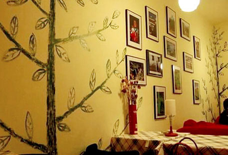 小树很有感。跟照片墙很搭。【阿团丸子】