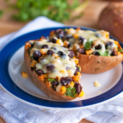 healthy mexican sweet potato skins.