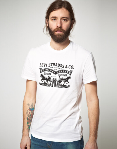 Levis Two Horse 男士短袖T恤