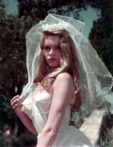 Brigitte Bardot as a sexy bride