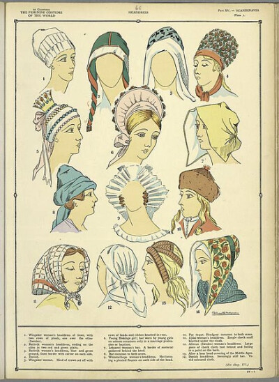 世界女装历史博览图册 头巾