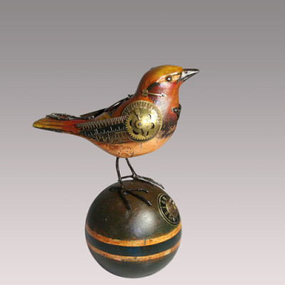 朋克风格的鸟儿