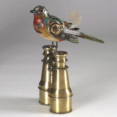 朋克风格的鸟儿