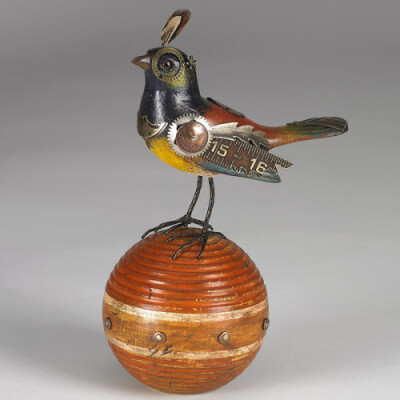 朋克风格的鸟儿