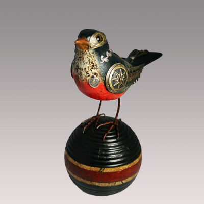 朋克风格的鸟儿