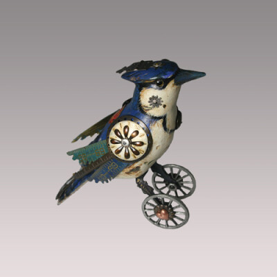 朋克风格的鸟儿