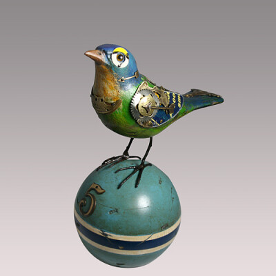 朋克风格的鸟儿