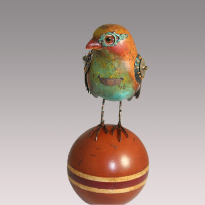 朋克风格的鸟儿