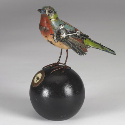 朋克风格的鸟儿