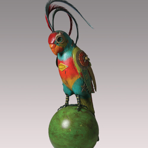 朋克风格的鸟儿