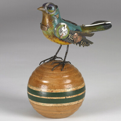 朋克风格的鸟儿