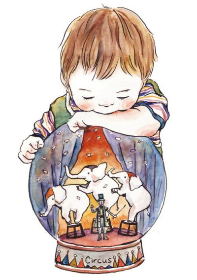 北村わに，日本长岛出生，就读于多摩美术大学。他的作品充满了梦幻，表现出孩子天真无邪的童趣，和无边无际的想象力。色彩令人心情愉快。