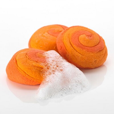 Karma Bubble Bar--Expand your mind with a hippy trippy bath that envelops you in an orange haze of heady scents