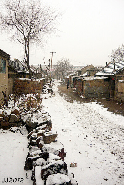 晓翁村2012年1月拍摄下雪