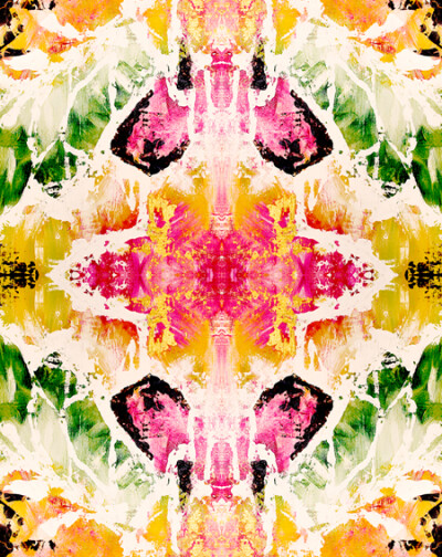 插画 印花 图案This pink, green and gold combo makes me pretty happy… 图片摘自:http://cozamia.com/blog/