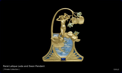 Rene Lalique Leda and Swan Pendant René Lalique赫奈.拉里科的珠宝