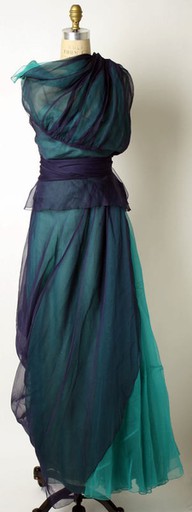 late 40s evening gown