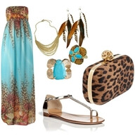 My first maxi dress post! Here is the link for the dress: http://chicisimo.com/fashion/outfit/princess-jasmine/ and the clutch is from Polyvore. That&#39;s all I could find:(