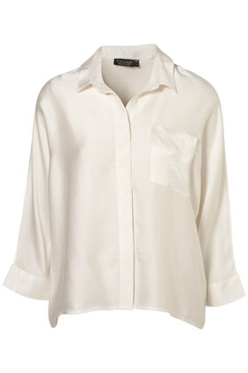 Silk Crepe Boxy Shirt