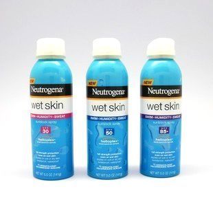 Neutrogena露得清 新版WET SKIN湿肤防晒喷雾141g SPF30/50/85