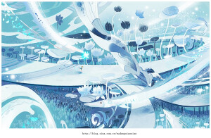 白夜森林 绘:舞小仙 http://site.douban.com/120555/