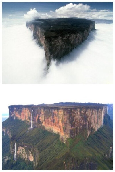 《飞屋环游记》中的“仙境瀑布”（Paradise Falls）的原型——罗赖马山。