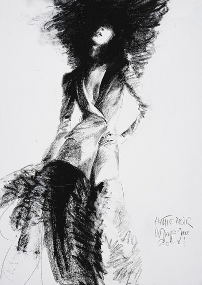 Wolfgang Joop Fashion Drawings