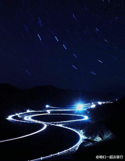 青藏铁路的夜晚