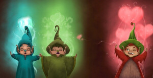 小巫师。 Meriguet Clement(Le Mome Keke)，法国插画家。