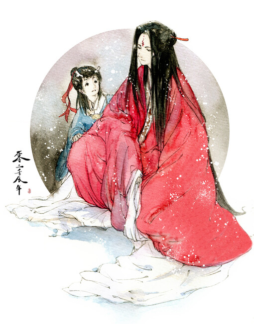 一曲销魂乐。一座断魂坟。 一朝阴阳隔。一滴至情泪。