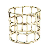 Double Brass Cage Bangle