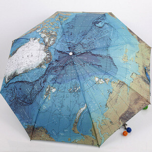 三折伞 自动伞 晴雨伞 太阳伞 抨击布 地图伞