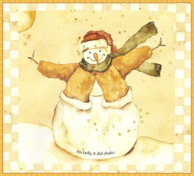 a snowman just bob儿童插画 可爱雪人