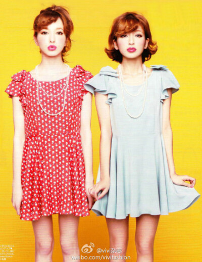藤井莉娜&amp;大石参月#2012 spring&amp;summer collection