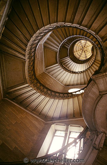 Spiral Stairs on the Fouvier (Lyon, France)