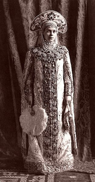 Grand Duchess Xenia Alexandrovna at the Winter Ball of 1903.