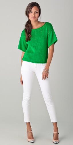 Milly Stella Cropped Sweater