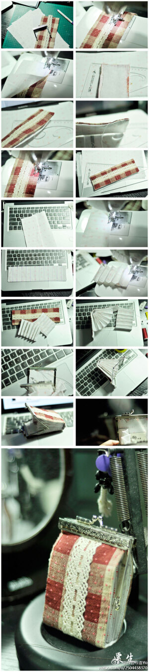 风琴口金卡包。